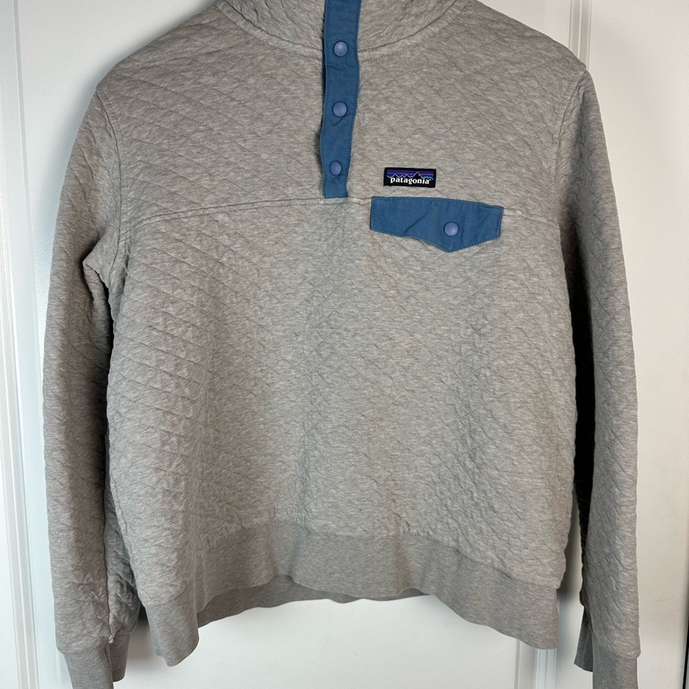 Patagonia Organic Cotton Quilt Snap-T Pullover - Size L - LinkedIn Logo - Picture 3 of 11